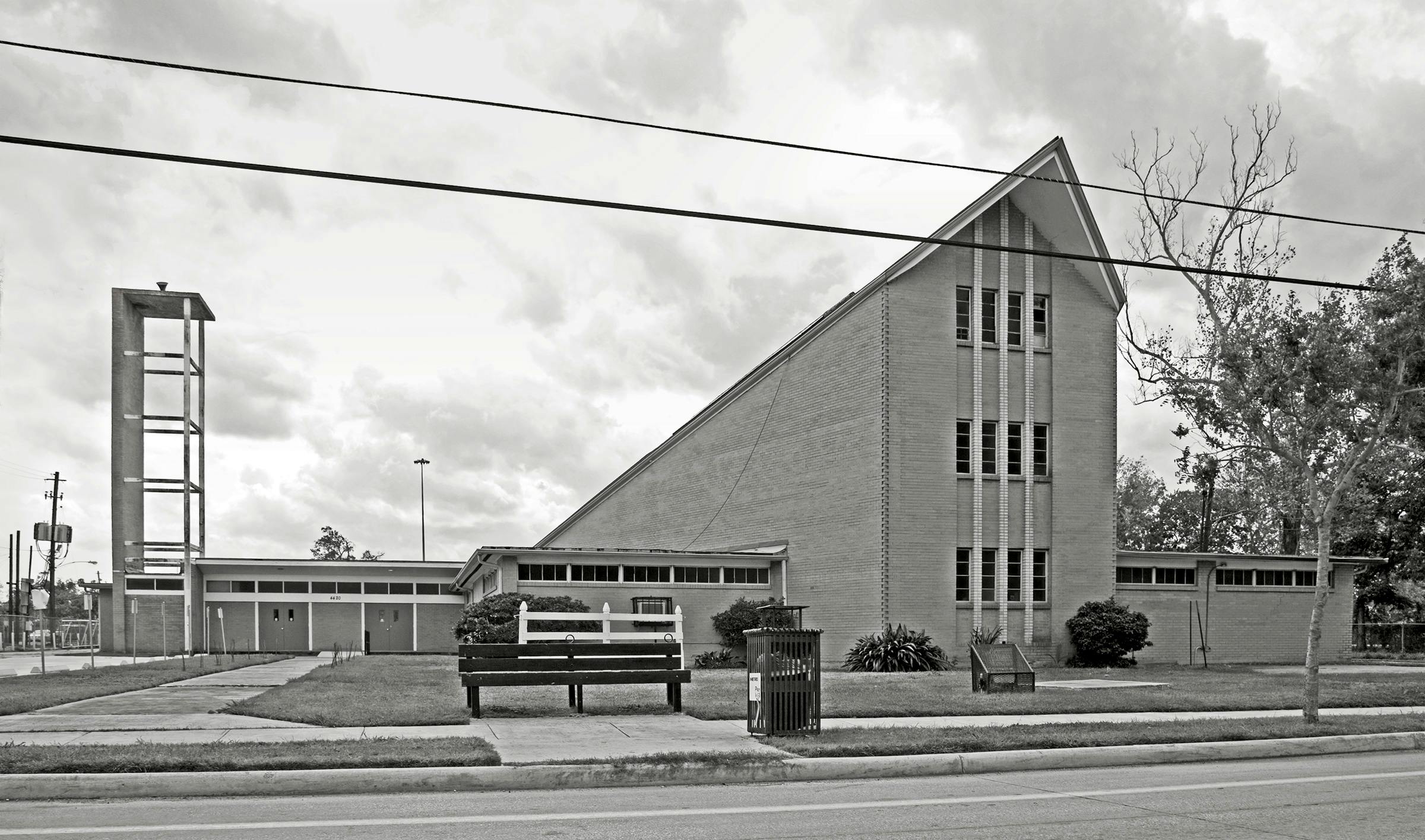 The First Shiloh Baptist Church, in Houston, circa 1955.