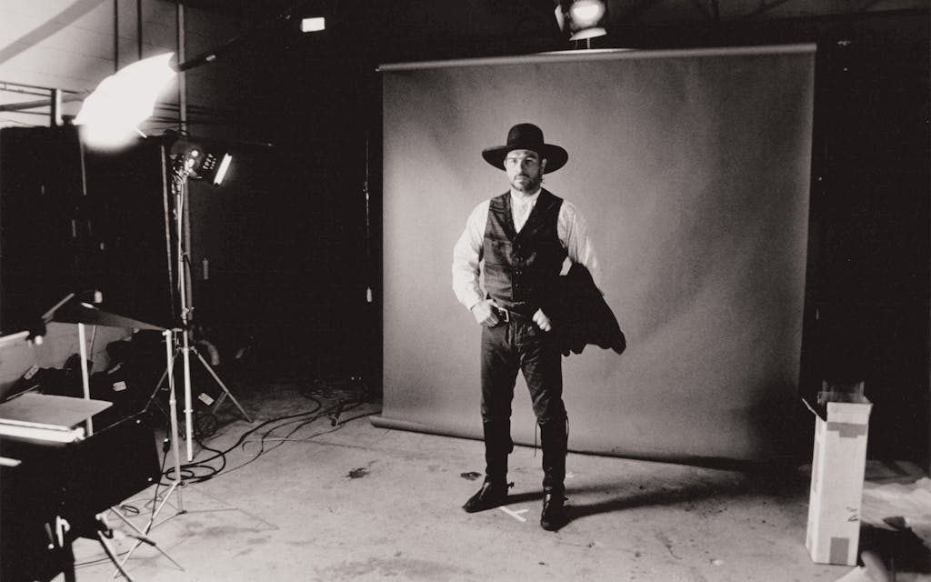 Tommy Lee Jones' first wardrobe test for Lonesome Dove.