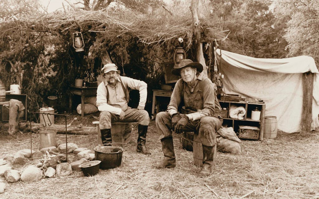 "The Sodbusters" who are killed by the Suggs brothers in Lonesome Dove. 