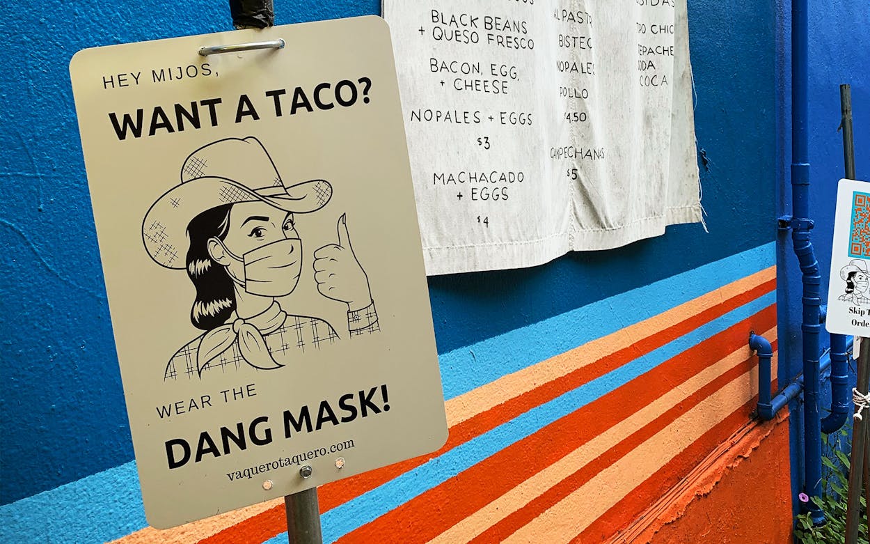 vaquero-taquero-wear-mask-sign