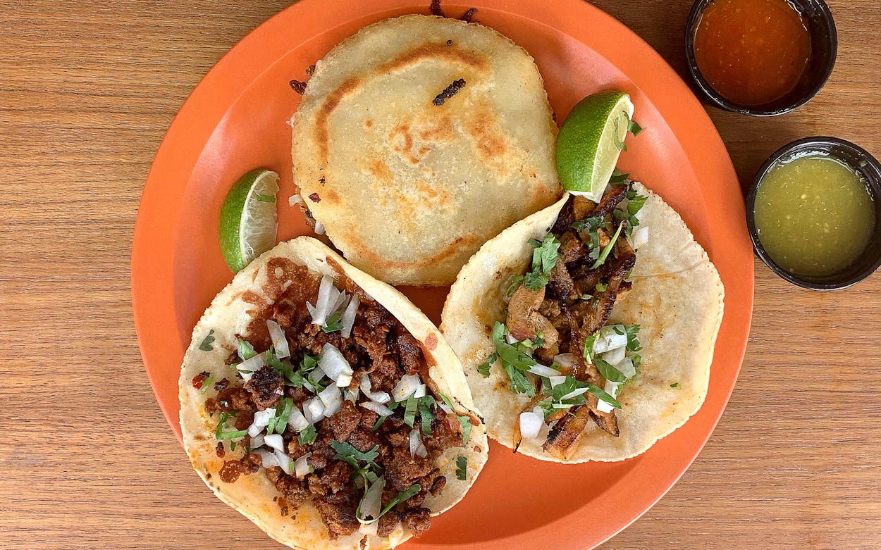 Tacos and Mulita at Torres Mocha