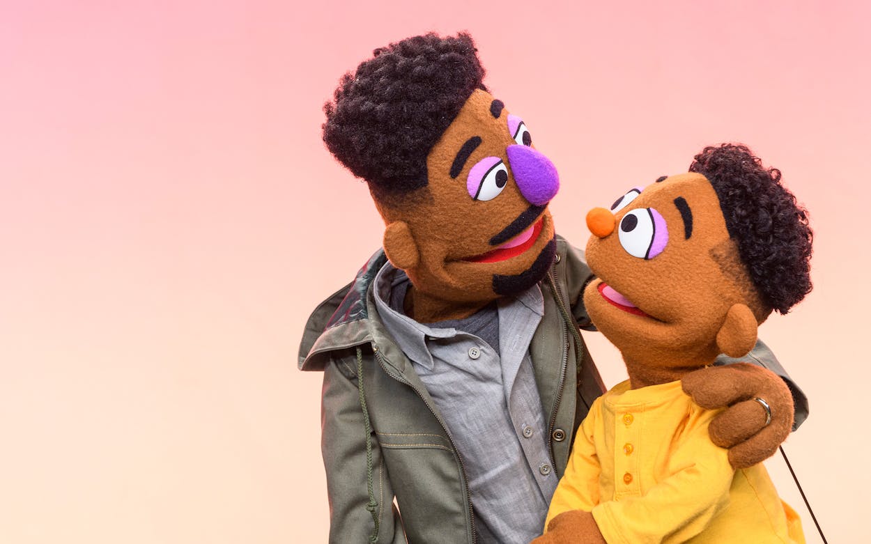Sesame Street muppets Elijah and Wesley