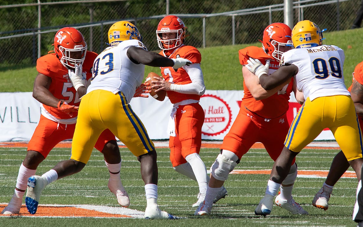 Sam Houston State University playing against McNeese State on April 10.