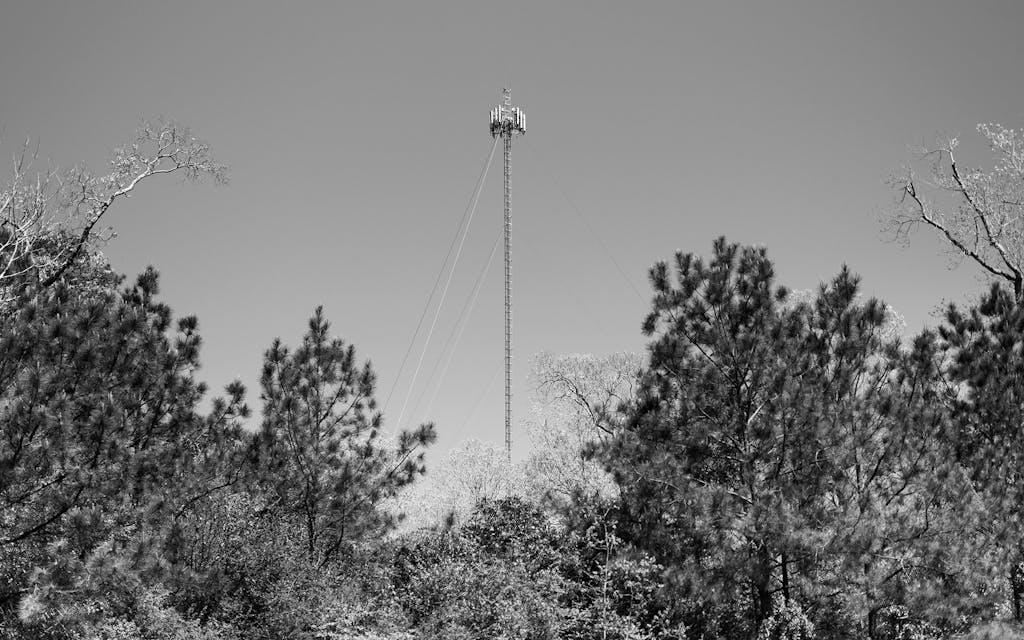 Cell tower in Jasper, Texas