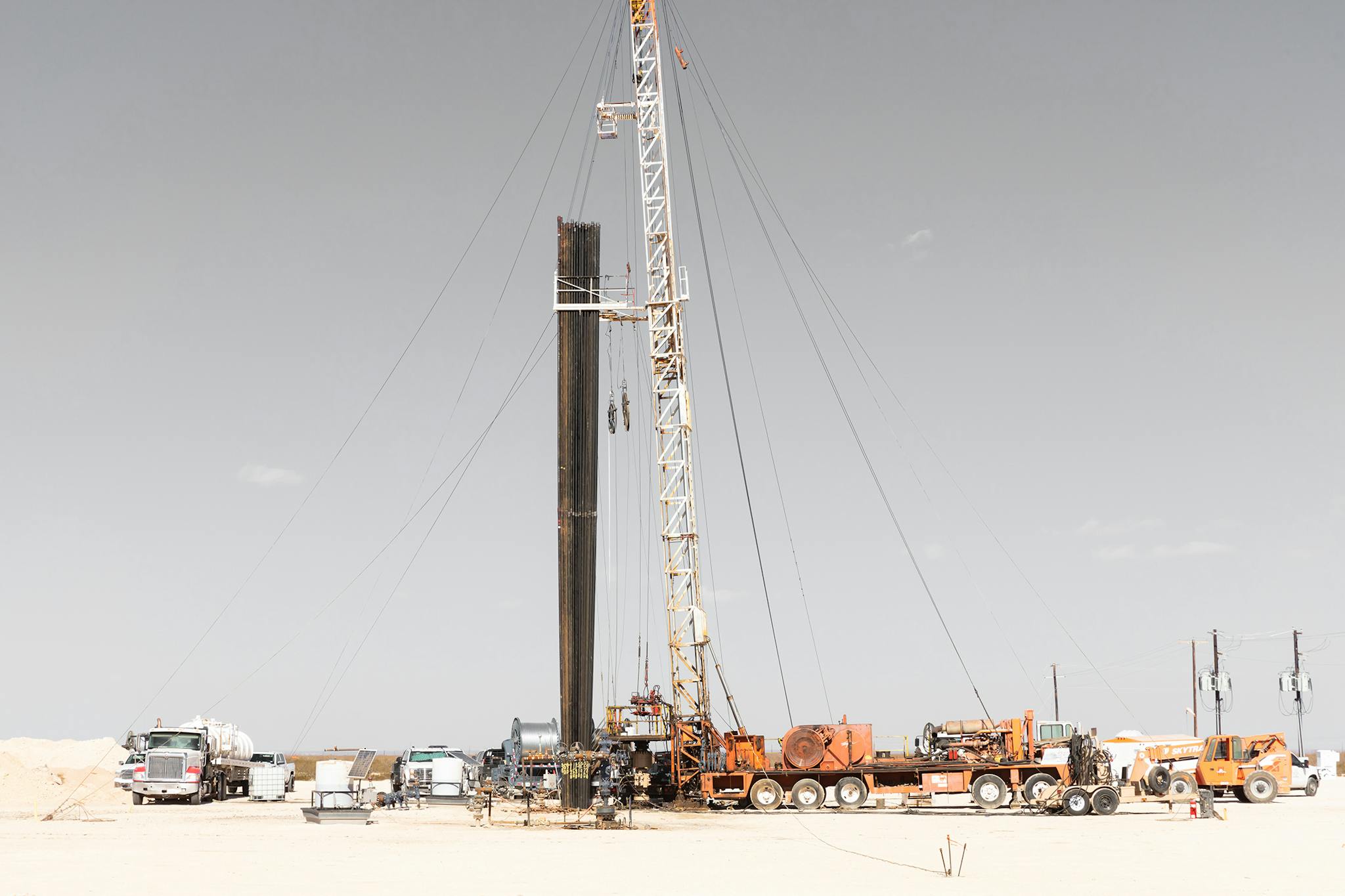 Workover rig, in Crane County.