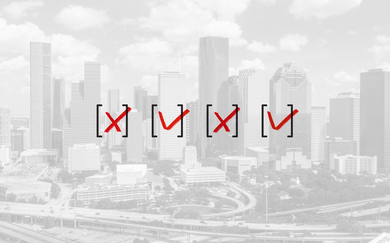 Greater Houston Partnership voting bill debates