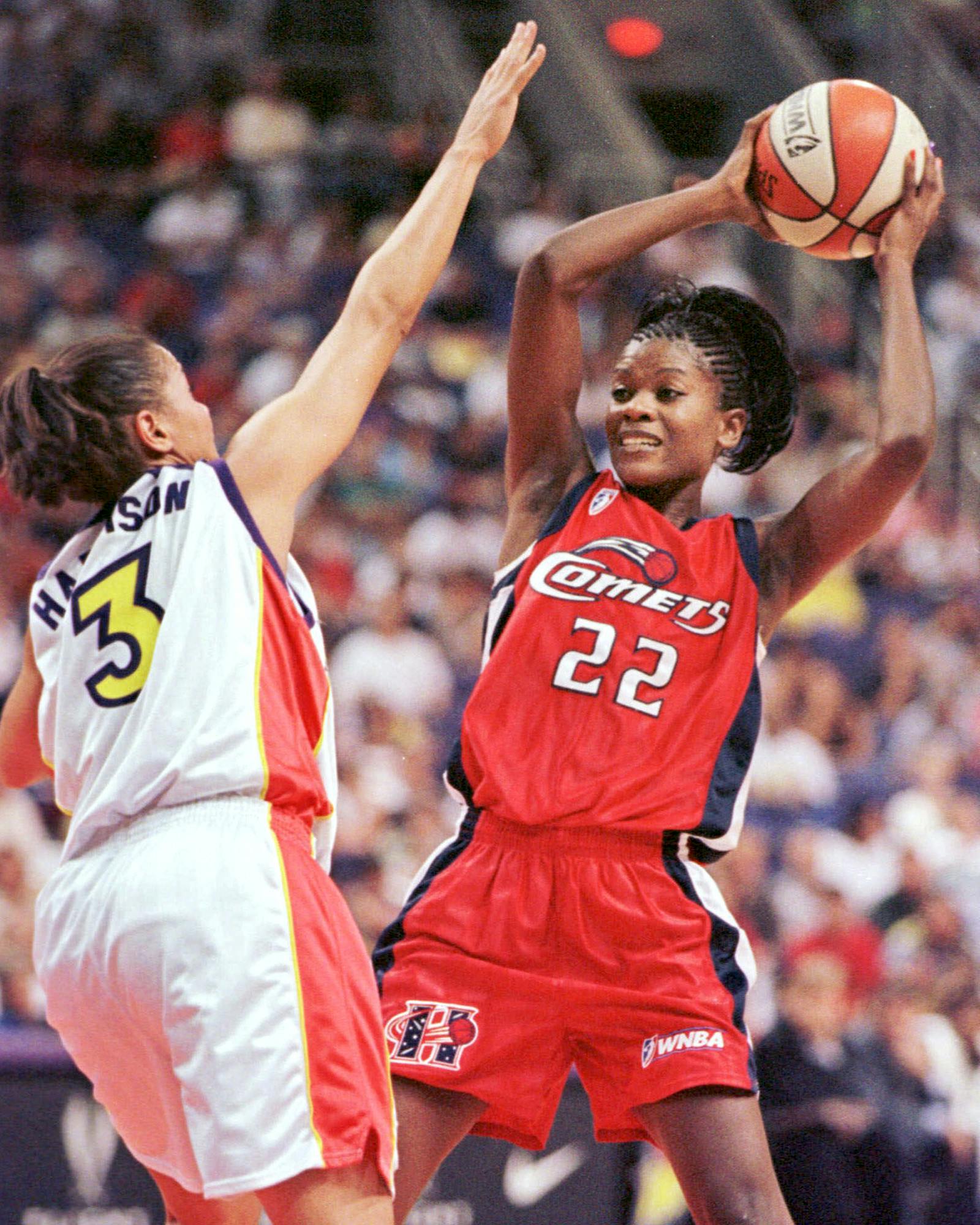 Sheryl Swoopes 2022 WNBA Prizm Green Prizms Dominance Card #3 Houston Comets