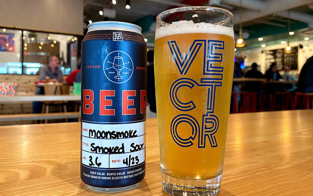 Vector Brewing's Moonsmoke beer.