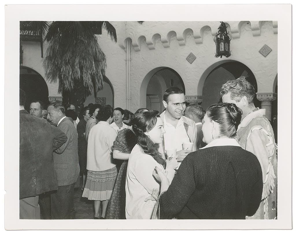 Swartz’s parents at a party in the sixties.