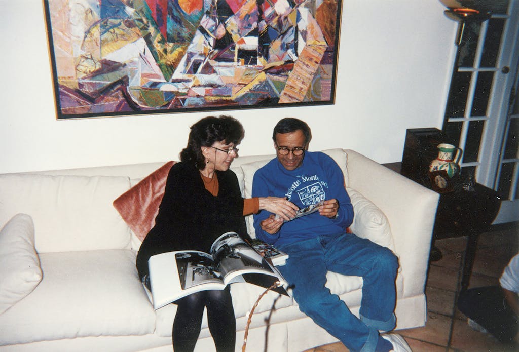 Swartz’s parents, Pic and Marie, at their home, in San Antonio.
