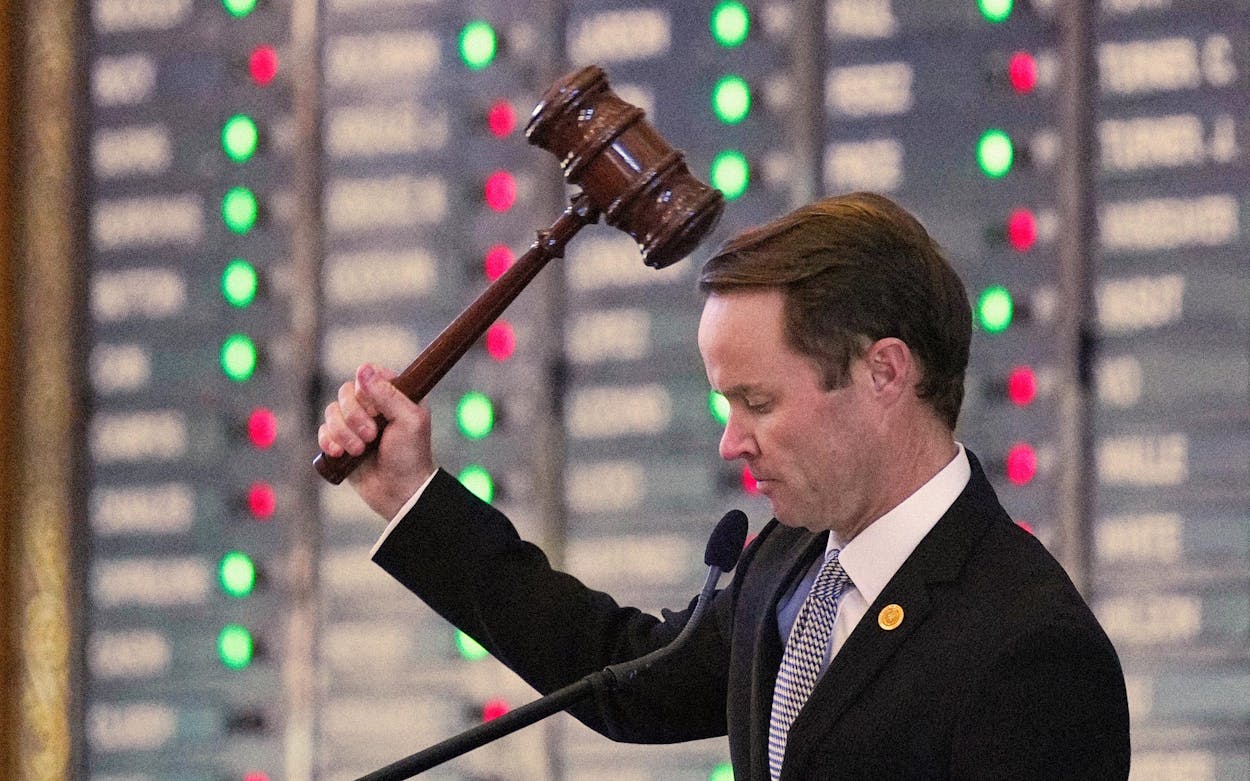 texas legislature end of session
