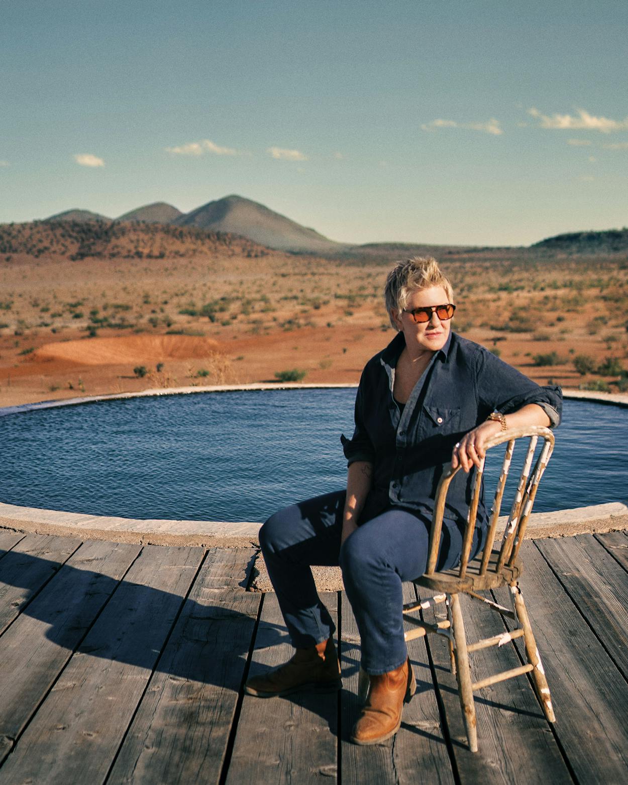 Liz Lambert at her family’s West Texas ranch.