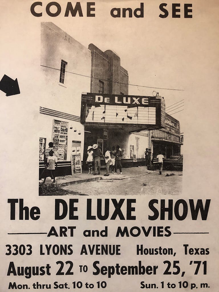1971 The Deluxe Show flyer