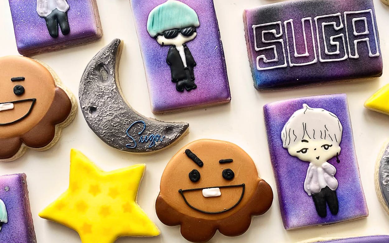 SUGA themed cookies at Popfancy.