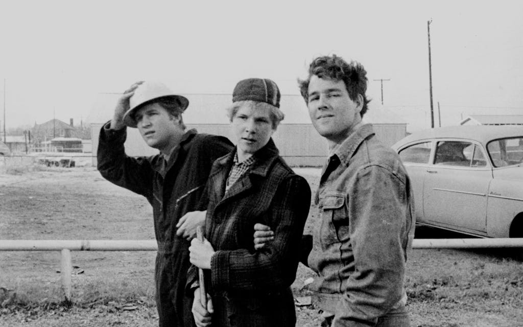 From left: Jeff Bridges as Duane, Sam Bottoms as Billy, and Timothy Bottoms as Sonny in The Last Picture Show.