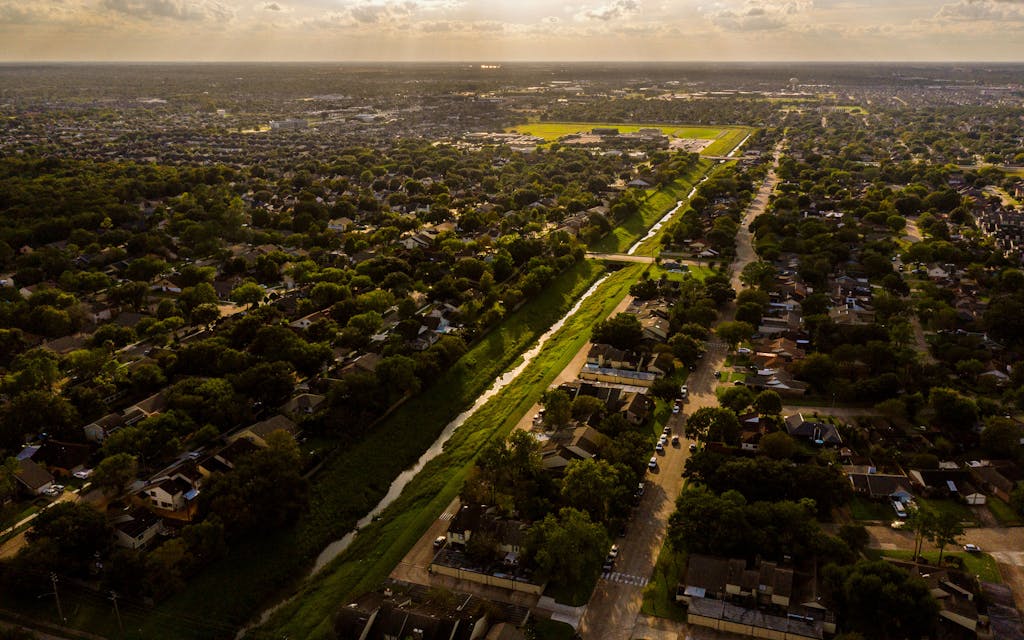 A view of Alief, a suburb of Houston on October 19, 2021.