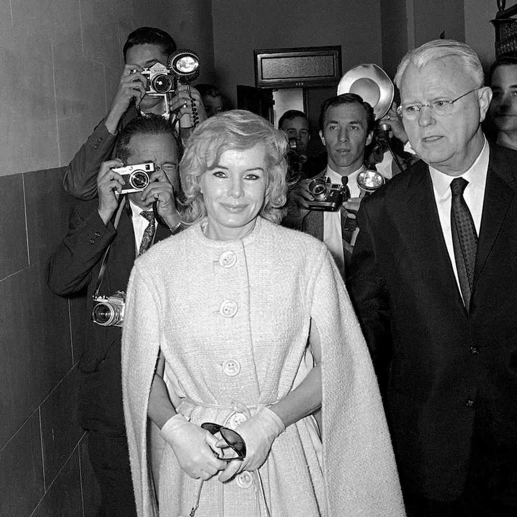 Candace walking to a Miami courtroom in 1966.