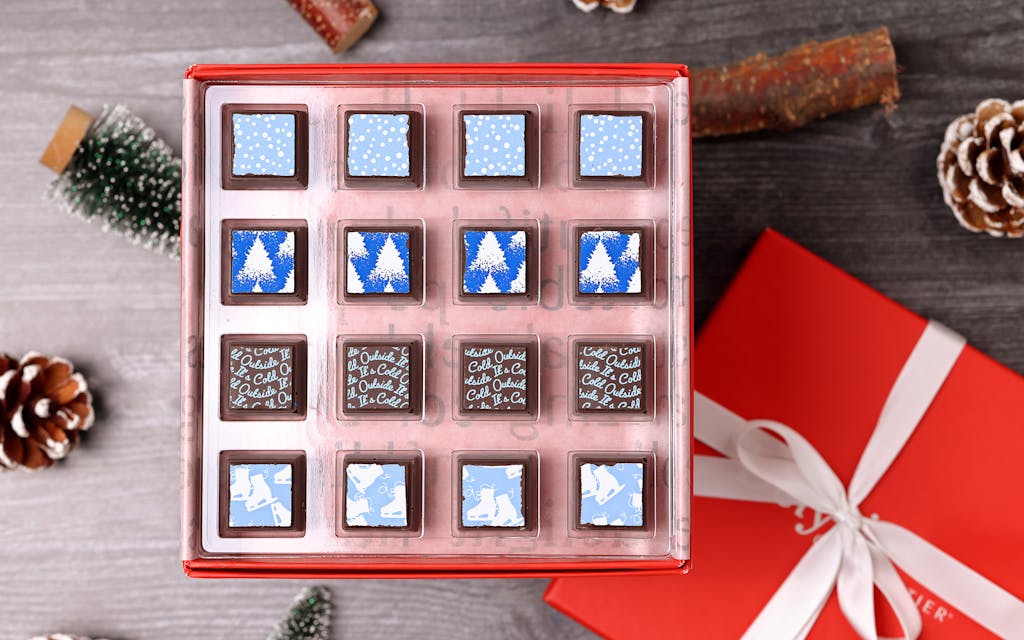 Made in Texas Gift Guide Delysia Winter Wonderland Chocolate Truffles