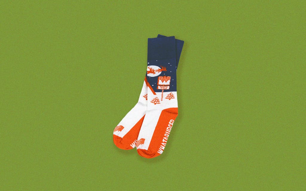 Made in Texas Gift Guide Whataburger holiday socks