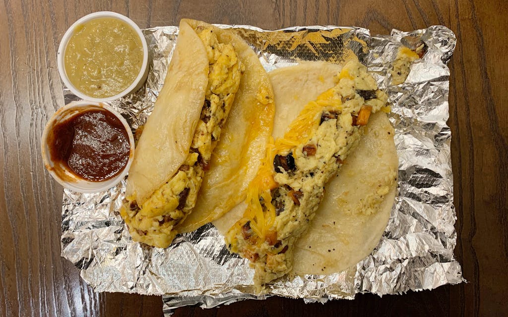 Breakfast tacos from Henderson & Kane General Store