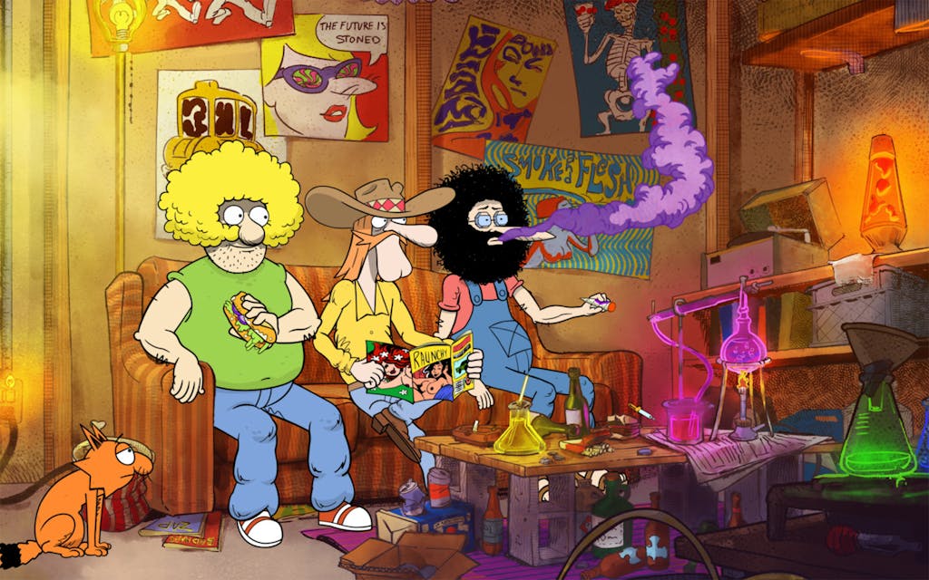 An animated series based on Shelton's work called The Freak Brothers is now streaming on Tubi.