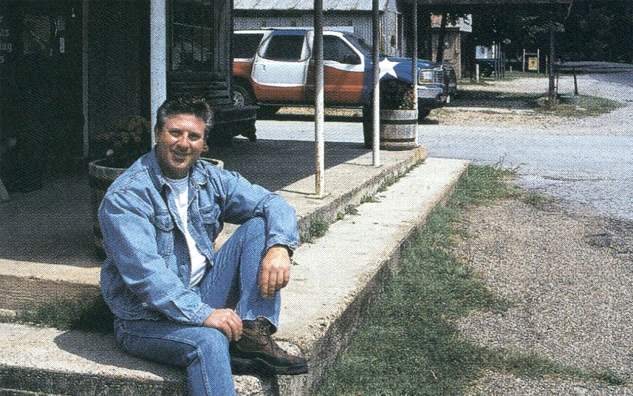 Bob Phillips at Pickard's Store in Ovilla in 2000.