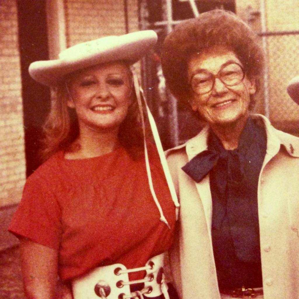 Dana Blair in her Rangerettes uniform with Gussie Nell Davis circa 1981.