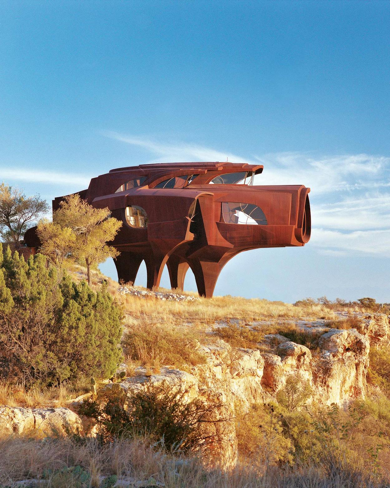 The Robert Bruno house, in Ransom Canyon, near Lubbock, in 2007, a year before the artist died.