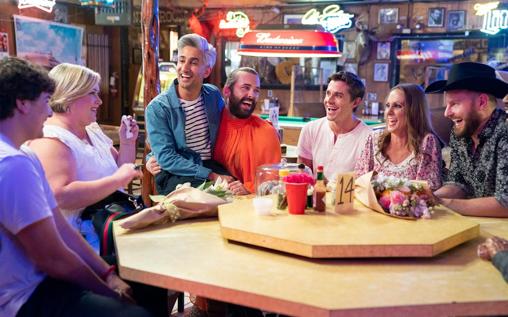 The Queer Eye cast with hero, Terri White at The Broken Spoke.