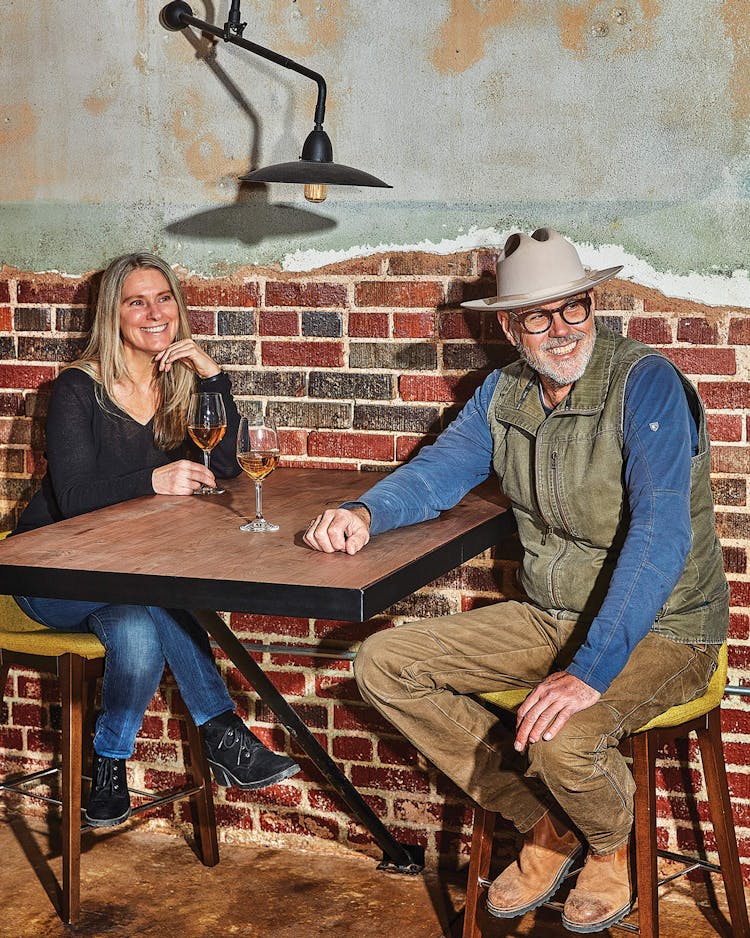 Laurie and Robert Williamson at Black Cur Steak on February 17, 2022.