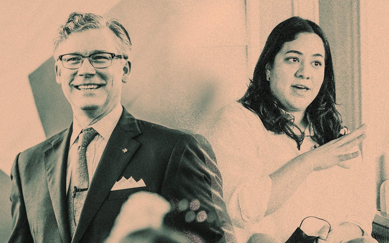 Former Galveston mayor Joe Jaworski and civil rights attorney Rochelle Garza head to the Democratic runoff for state attorney general in May.