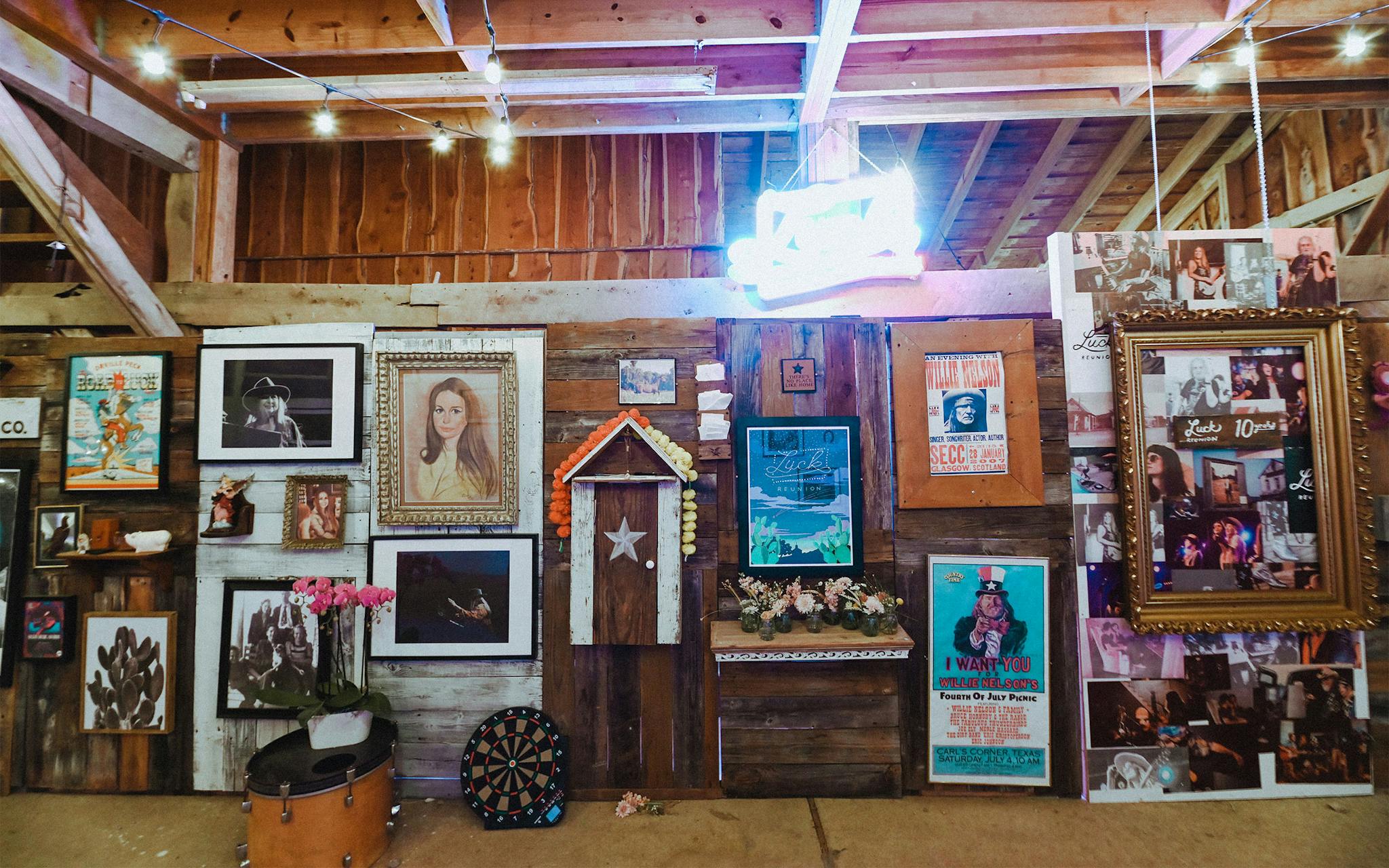 Tributes to Nelson’s late sister Bobbie were placed throughout the festival. In the barn were a touching collection of photographs and a mailbox stuffed with letters from fans.