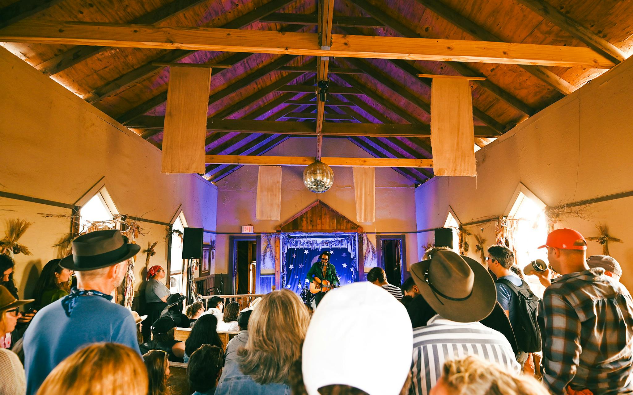 Singer-songwriter Tré Burt performed to a packed crowd inside the chapel.