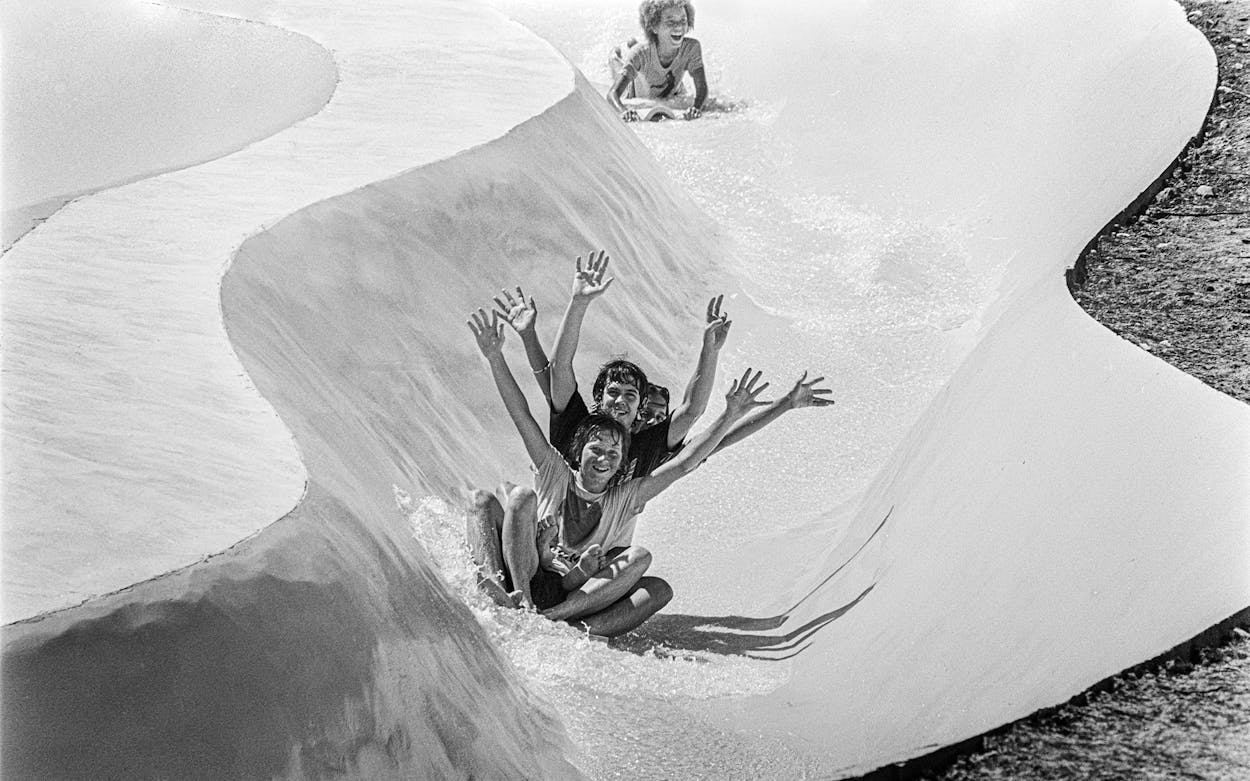 Austin's Aqua Thrill Way water slide opened in 1978.