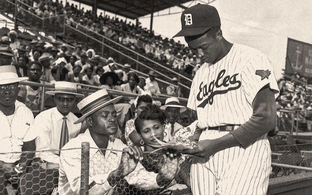 Pitcher Dave Hoskins became the first Black player in the Texas League when he joined the Dallas Eagles in 1952.