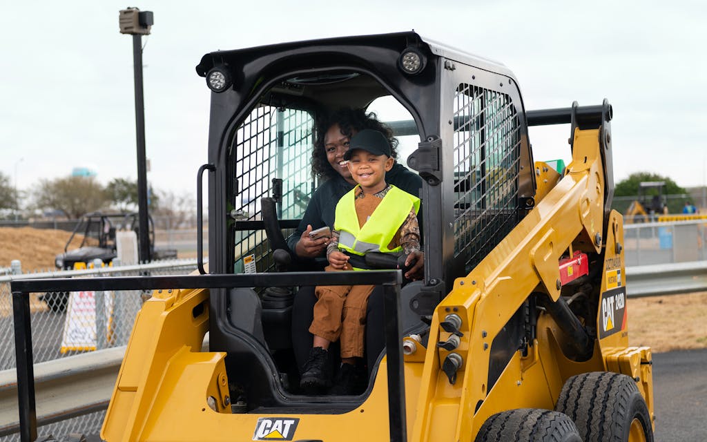 Dig World’s main attraction is riding and operating real-life heavy construction equipment.