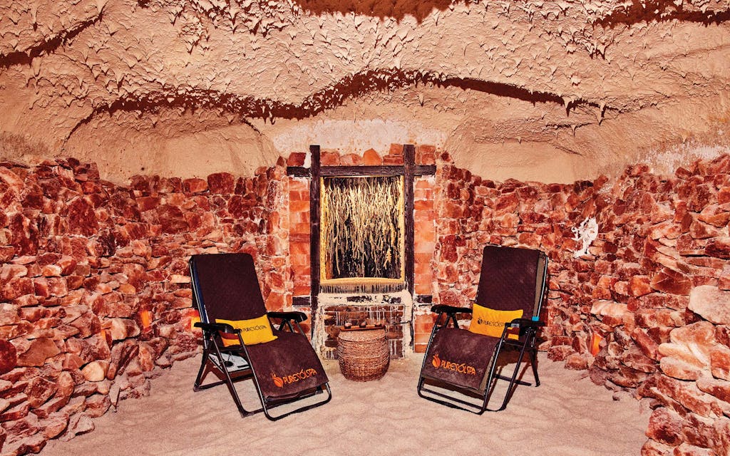 The salt cave at Puresólspa, at Tapatio Springs Hill Country Resort, in Boerne.