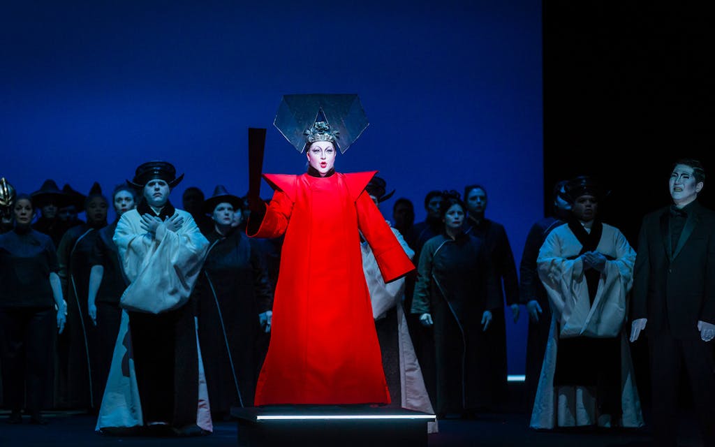 Wilson's production of "Turandot" will run from April 22 through May 8 at the Houston Grand Opera.