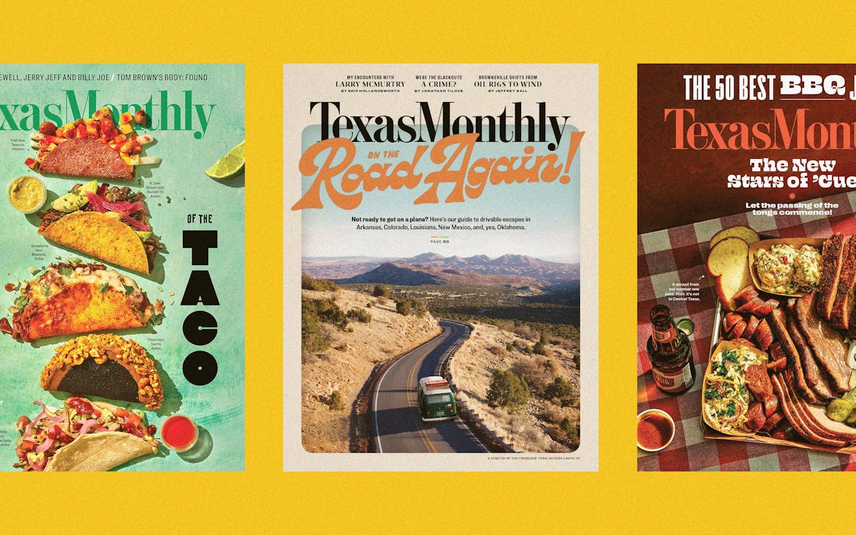 Texas Monthly covers