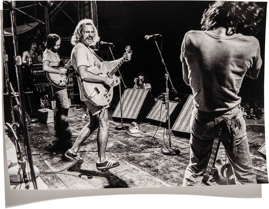 Jimmy Buffett onstage at Willie Nelson’s Fourth of July Picnic in College Station in 1974.