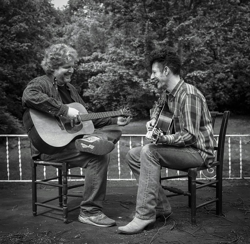 Lyle Lovett and Ramsey in 1998.