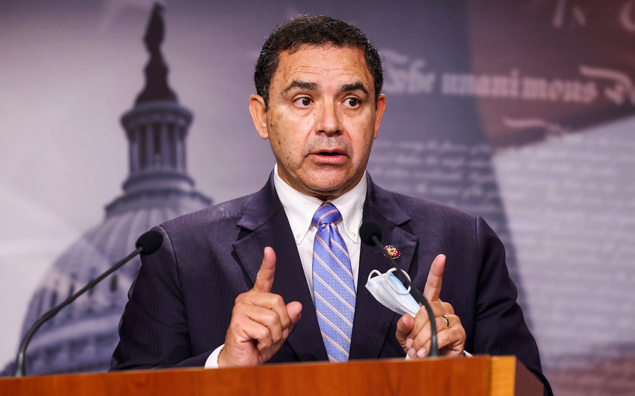 U.S. Rep. Henry Cuellar (D-TX) speaks during a news conference at the U.S. Capitol on July 30, 2021 in Washington, DC.