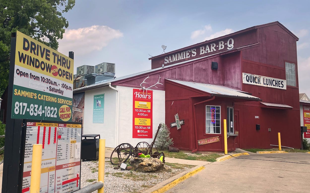 Sammie's Bar-B-Q in Fort Worth.