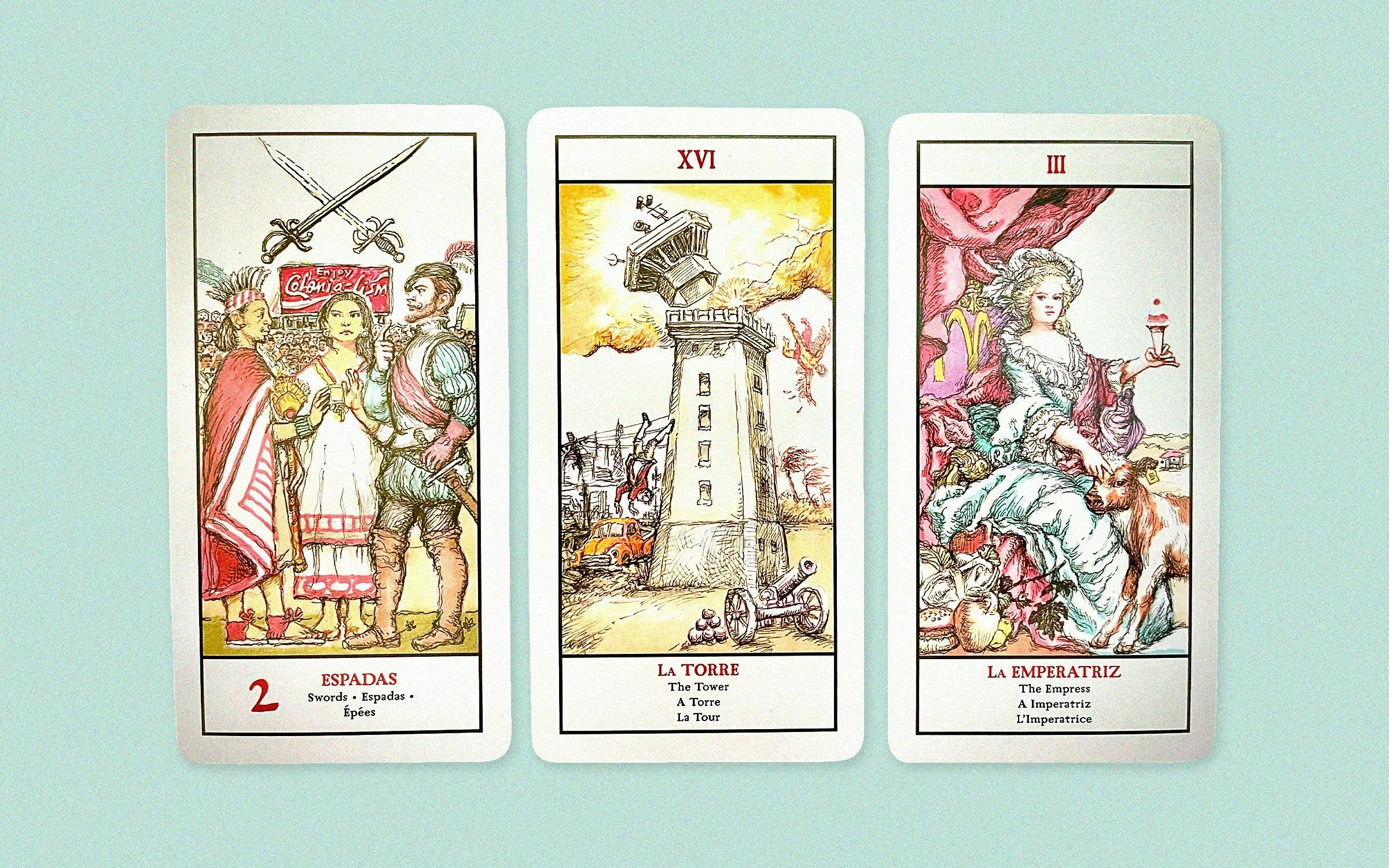 A Houston Artist Packs Insight Into This "Neocolonial" Tarot Deck
