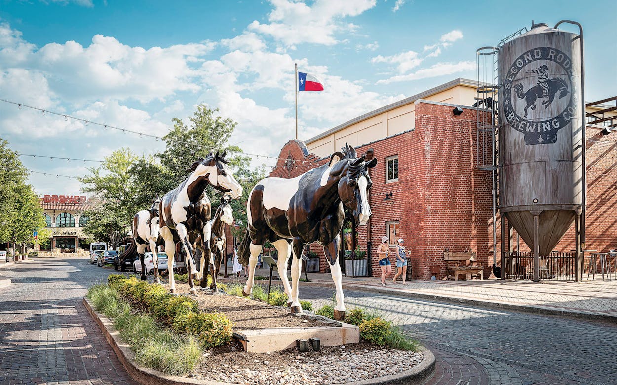 Mule Alley at the Fort Worth Stockyards National Historic District on June 23, 2022.