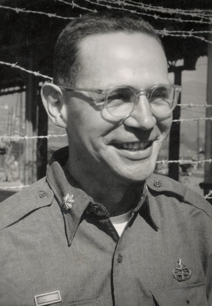 The author’s father, Army Colonel Robert M. Hall, while serving in South Korea in 1951.