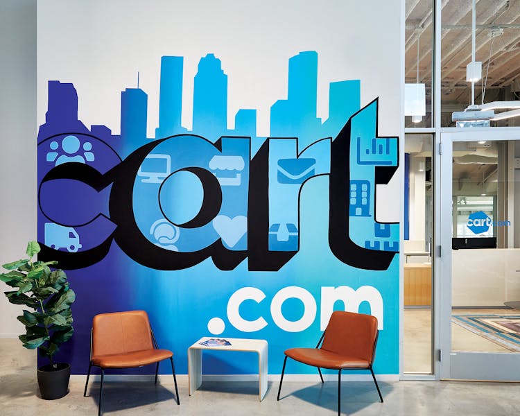 Cart.com's Houston office, located in The Cannon incubator, on July 20, 2022.