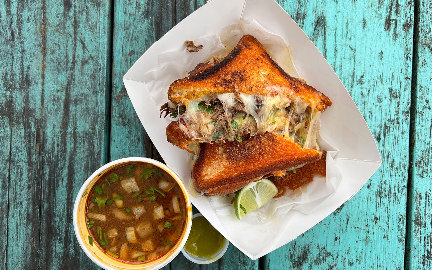 Grilled Mexican Cheese Sandwich - Oh Sweet Basil