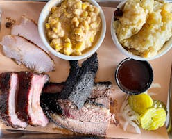 An assortment of meat and sides from Big D BBQ in Midlothian.