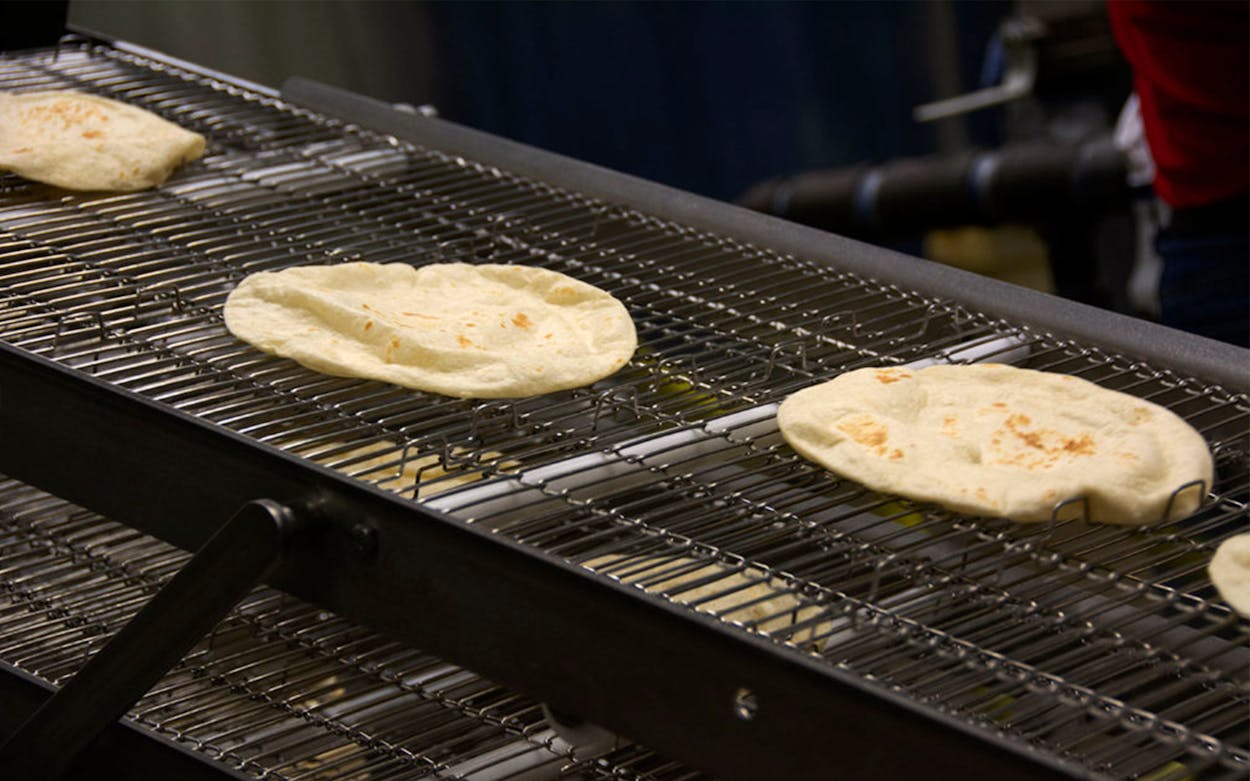 Tortillas in the making.